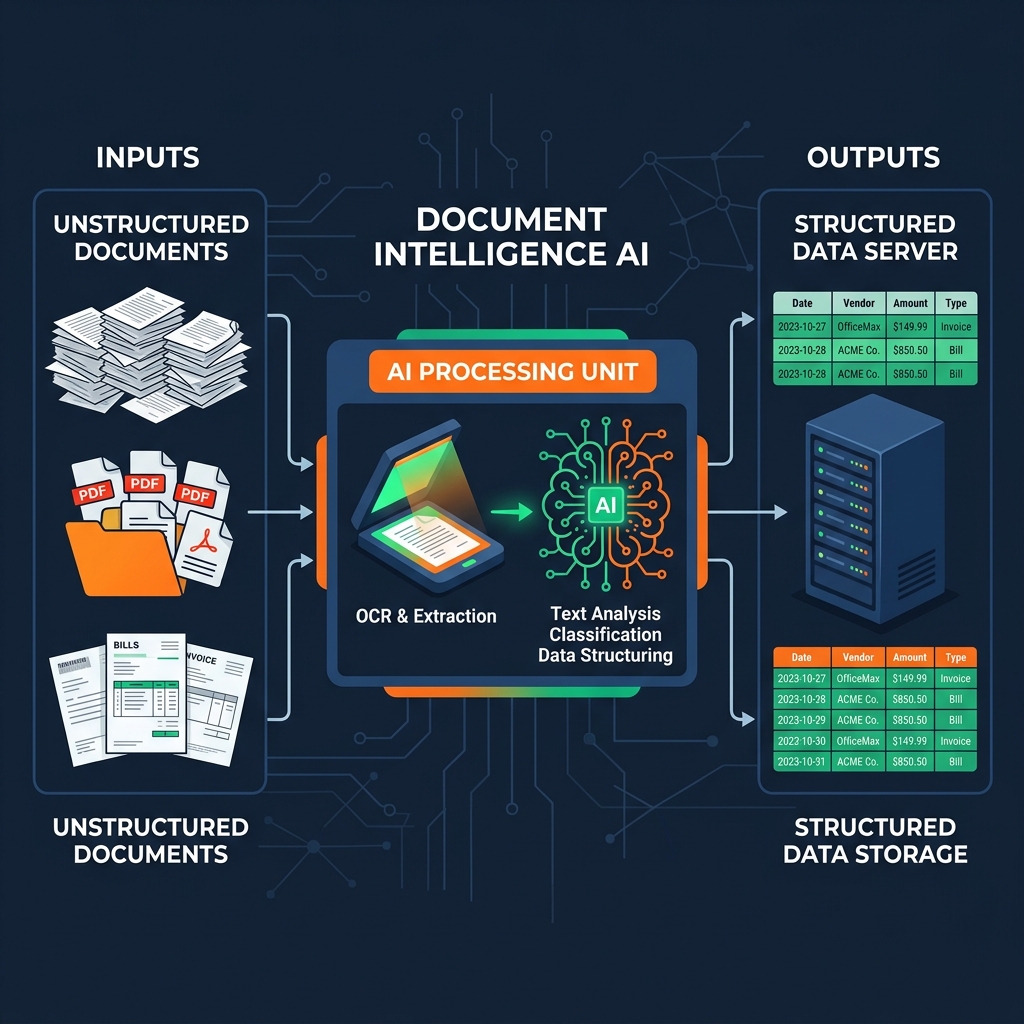 Document Intelligence Conceptual Architectural Diagram